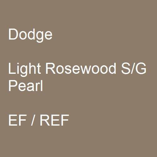 Dodge, Light Rosewood S/G Pearl, EF / REF.